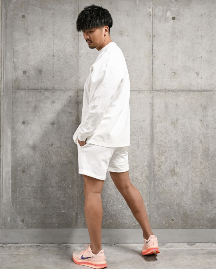 デイリースタイルロングTシャツ（肩ロゴ）