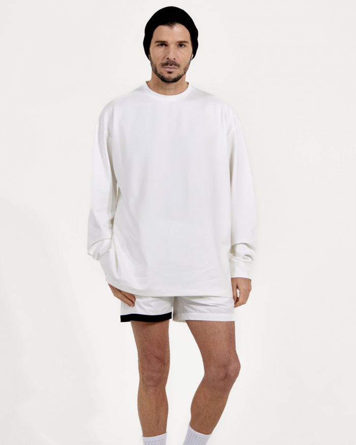 デイリースタイルロングTシャツ(袖ロゴ）